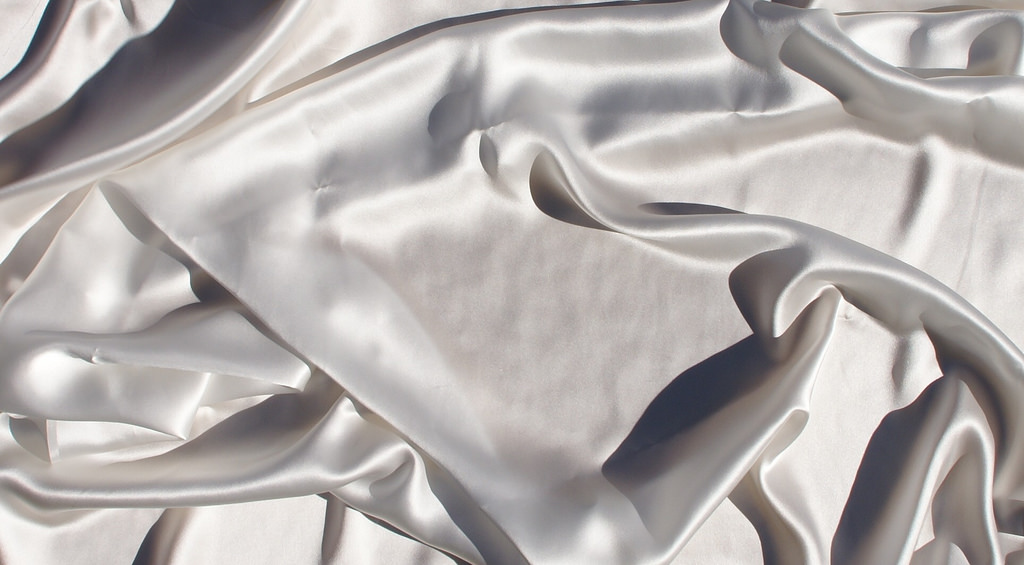 closeup of silk material